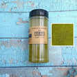 500ml tree grass powder in clear jar with black lid, olive-green terrain