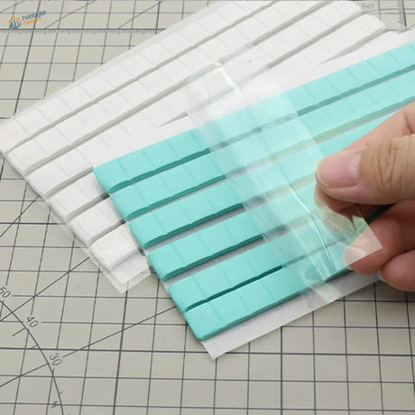 50g reusable tack: light blue white silicone strips in clear pack for scale modeling