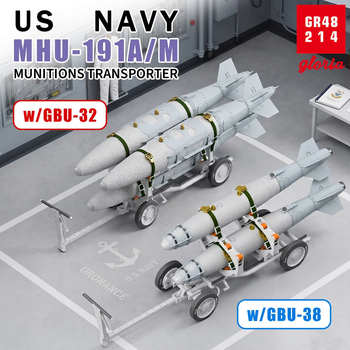 1/48 US Navy MHU-191A/M Munitions Transporter