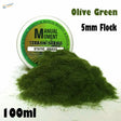 5mm olive green static grass in Manual Moment Terrain Series container