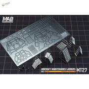 5pcs 1/100 scale model maintenance ladders kit with silver metallic parts