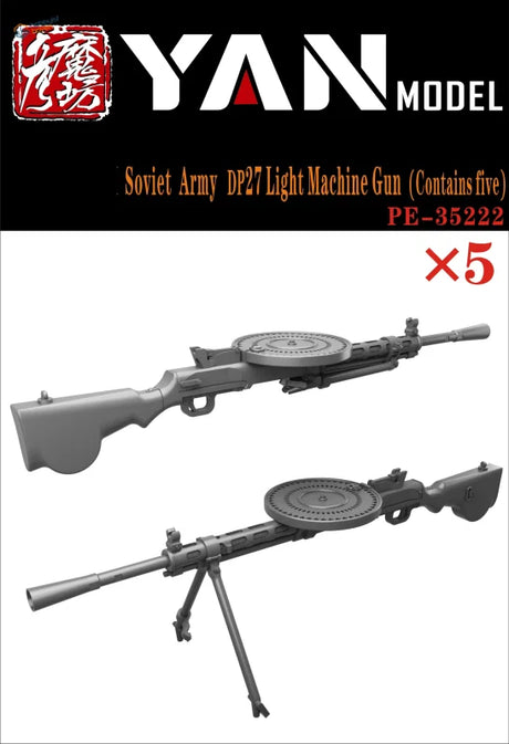 Ensemble de 5 pièces de mitrailleuse légère soviétique DP-27 au 1/35