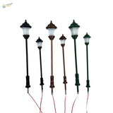 5 pièces de lampadaires LED à l'échelle HO/N