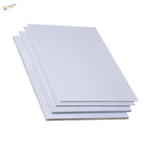 Stack of 5pcs PVC sheet foam boards, 200mm x 300mm white acrylic panels