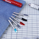 UStar beveled sanding tools: 5pcs set of metallic engraving bits with red, black, blue tips