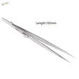 6-inch anti static precision lock tweezers with silver metal grip
