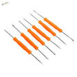 6 pcs precision hobby tools set with orange-handled metal tips