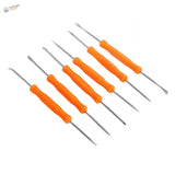 6 pcs precision hobby tools set with orange-handled metal tips