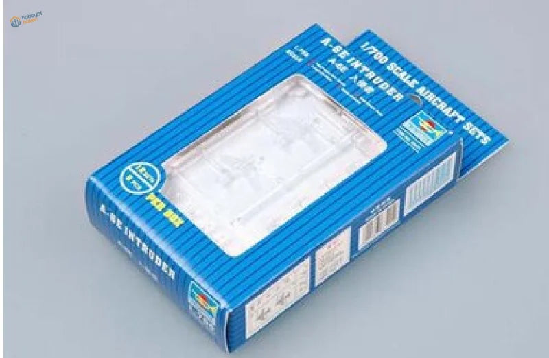 Trumpeter 1/700 blue box with 1/76 white helicopter model for aircraft carrier air wing