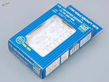Blue and white T-45 Super Hornet 1/700 model for aircraft carrier air wing