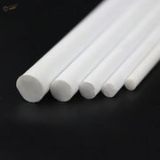60pcs assorted 0.5-2.5mm white styrene rods for scratch builds and scale modeling