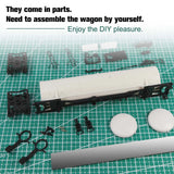 Kits de wagons-citernes à huile HO échelle 1/87, 2 pièces