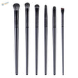 6pcs synthetic dry brushing brushes with sleek black textured handles