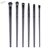 6pcs synthetic dry brushing brushes with black handles