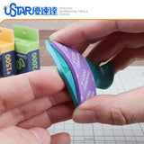 Teal 6x5pcs sanding sponge with purple 1200 grit back