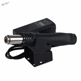700W hot air soldering station with black handheld iron and power supply