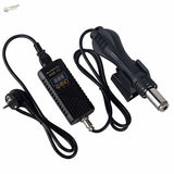 700W hot air soldering station with black digital-controlled micro hot air gun