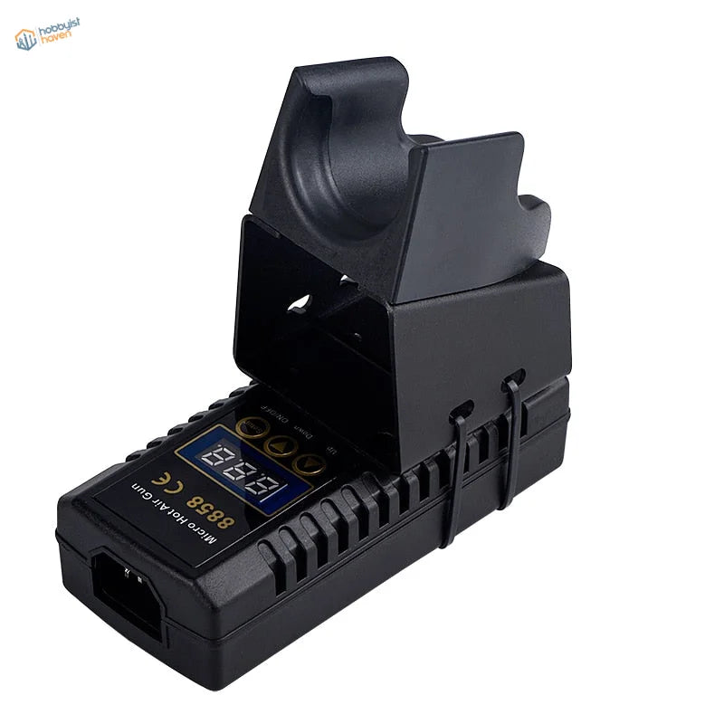 700W hot air soldering station black plastic micro gun with digital display