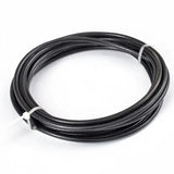 Black coiled braided steel wire with smooth durable sheath, 1-6mm