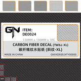 Black carbon fiber simulating decal with diagonal twill texture de0024