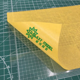 10pcs A5 masking sheets with yellow galaxy camouflage pattern logo on grid mat