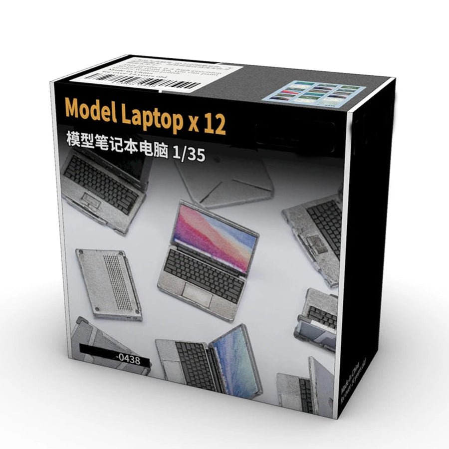12pcs 1/35 ordinateurs portables imprimés en 3D