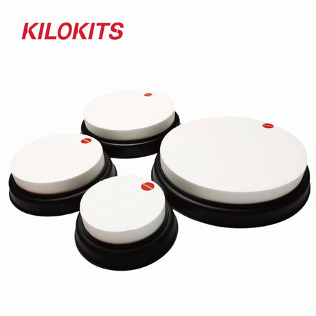 Set of 4 white whetstones on eps hard foam bases for dioramas