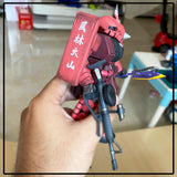 1/35 Chinese character stencil for Gundam: red black figure with rifle, white kanji on shoulder