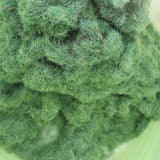 8mm green static grass: fluffy artificial material close-up