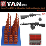 8 pezzi di mitra sovietico PPSH-41 stampati in 3D in scala 1/35