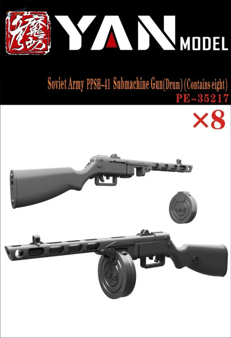 8 pièces 1/35 mitraillettes soviétiques PPSH-41 imprimées en 3D