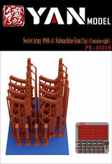 8 pezzi di mitra sovietico PPSH-41 stampati in 3D in scala 1/35