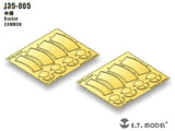 1/35 scale model PE bucket kit golden metal sheet with pre-cut parts