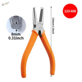 90 degree double edged cutter nipper with orange-handled koben 138mm jaws