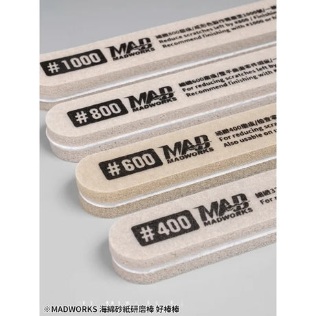 4pcs sanding sticks with 400, 600, 800, 1000 grits
