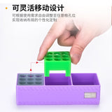Vibrant green glue holder rack for scale modeling glue bottles
