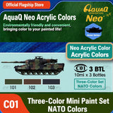 AquaQ NATO Tri-Color Paint Set (3x10ml)