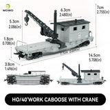 Wagons de fret à benne et à grue échelle HO 1/87