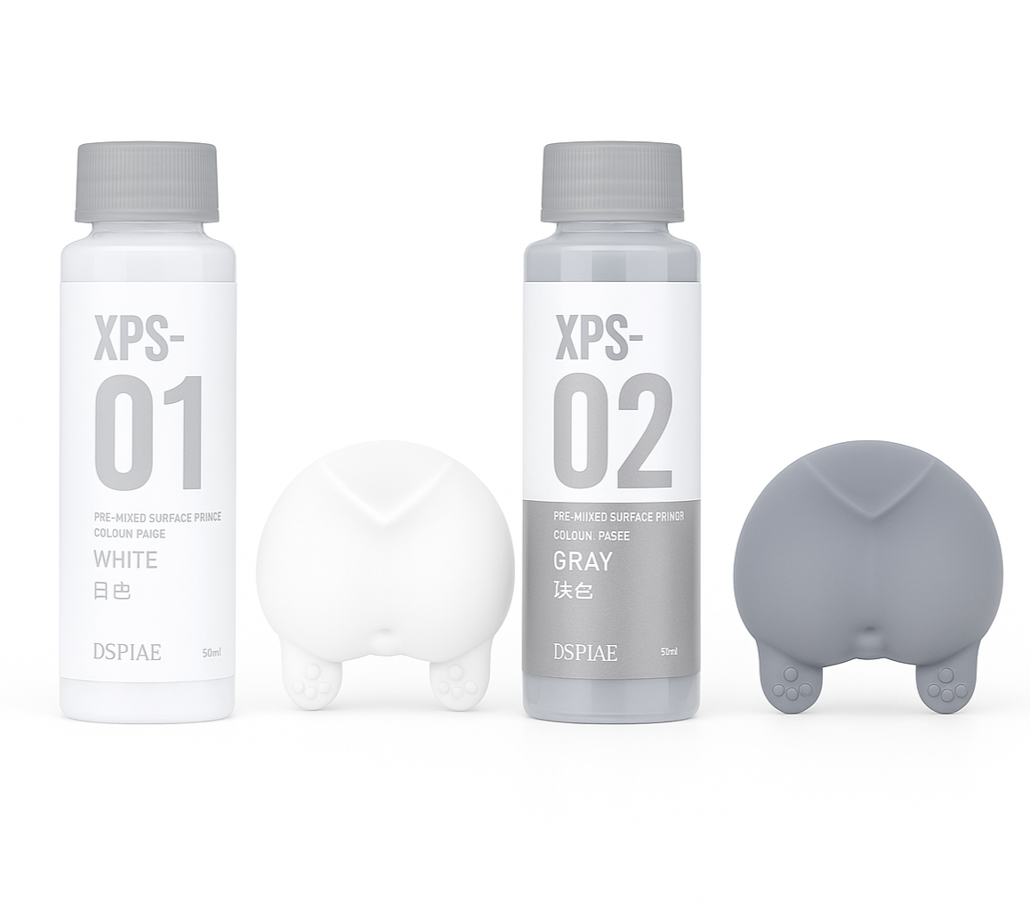 DSPIAE 50ml white gray XPS-01 XPS-02 acrylic primers pig applicator molds