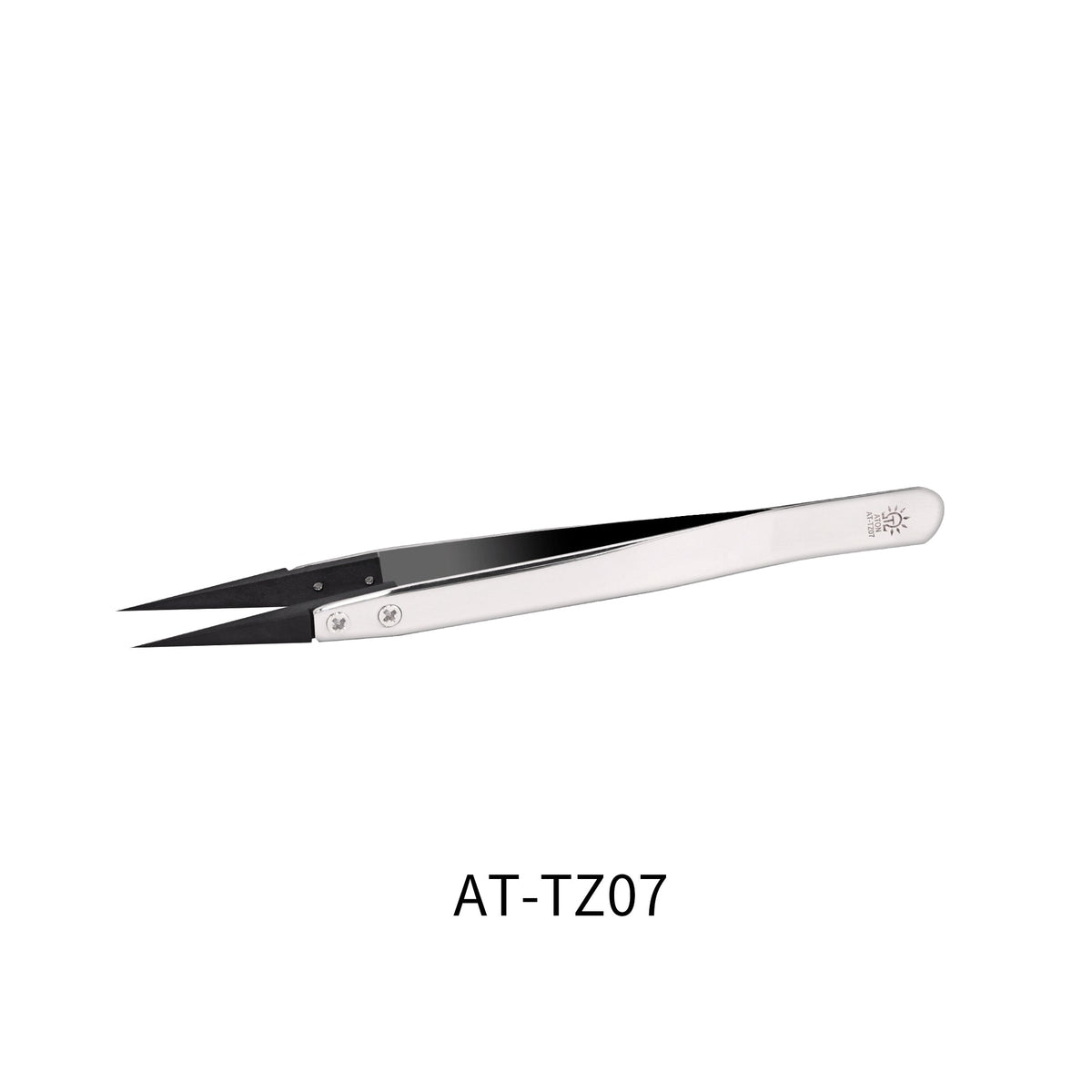 Dspiae anti-static tweezers with silver-tipped stainless steel jaws