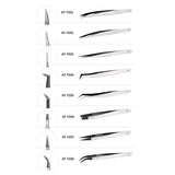 DSPIAE anti-static tweezers set of 8 stainless steel precision models