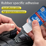 A single 20ml bottle of black cyanoacrylate adhesive with blue and white label for rubber bonding in 1/2/3/5pcs pack