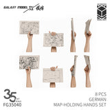 Galaxy Model FG35040 1/35 Allemand tenant une carte