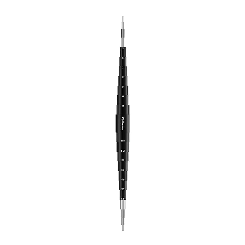 Galaxy Tool Stepped Mandrel black silver precision caliper