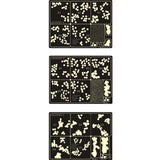 WWII German disc camouflage stencil with glowing patterns