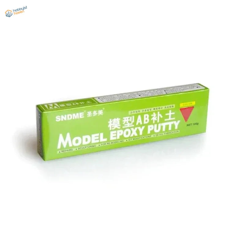 Green rectangular box of snde model ab epoxy putty in chinese and english for scale modeling tools and scale model use