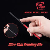 Border Model ultra-thin modeling file with red handle and black toothed body