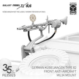 Galaxy Model 3D-printed MG34 anti-aircraft mount for Kubelwagen Type 82, Kubelwagen not included, shown for display only