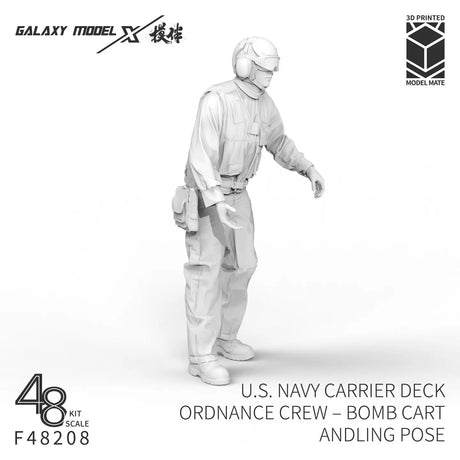 Figura del personale di coperta della portaerei della Marina degli Stati Uniti in scala 1/48