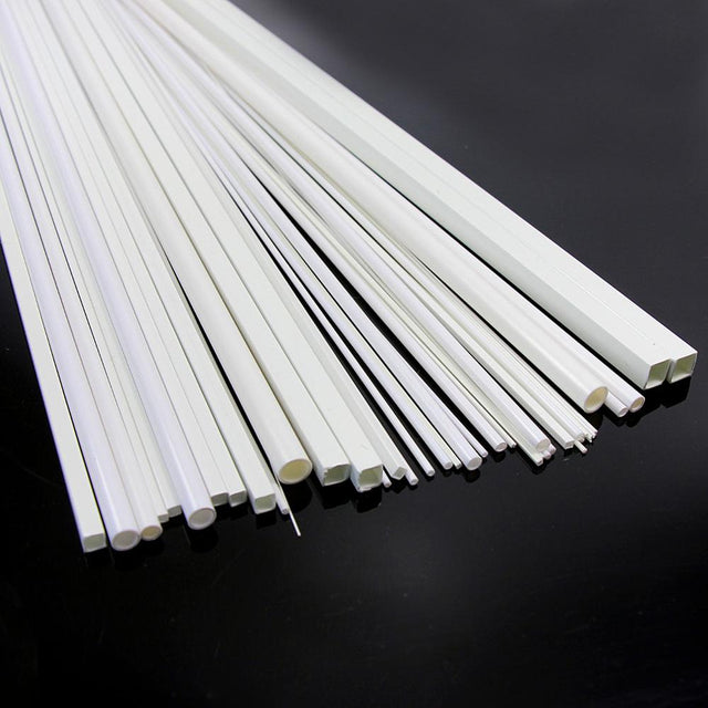 48pcs styrene round and square rods for scale modeling